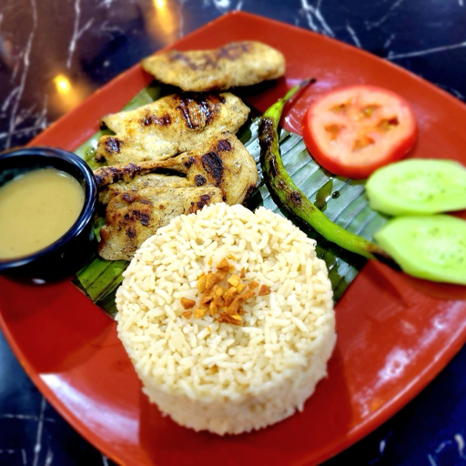 Chicken Derang" Combo with Rice & Refreshing Iced Tea