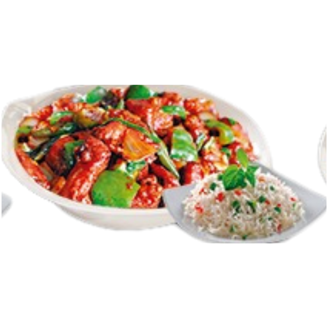 Chicken Chilli with Fried Rice